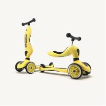 Scoot and Ride Тротинетка/колело за баланс 2 в 1 Highwaykick 1 Steel - Lemon