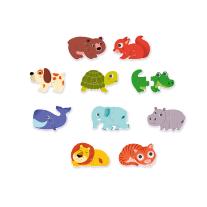 Djeco пъзел Duo animals