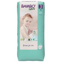 Еко пелени за еднократна употреба , Tall pack, размер 3, M, 4-8кг., 52 броя Bambo Nature 