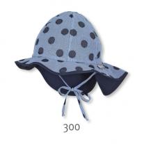 Sterntaler Синя лятна шапка с UV 50+ защита за момичета