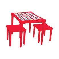 Pilsan Маса с два стола - червена