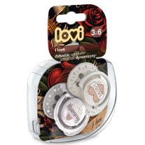 Lovi Силиконови динамични залъгалки I LOVE 2 броя 0-3м