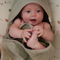 Бебешка Бродирана Хавлия с Качулка Little Dutch Little Farm 75х75 cm