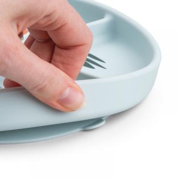 Чиния с разделения с вакуум Done by Deer Stick&Stay Playground Blue