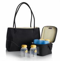 Medela Комплект City Style - чанта за помпа, чанта, 4 шишета, хладилен акумулатор