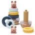 Бебешка играчка, Taf Toys, Кула с рингове за нанизване, Мече