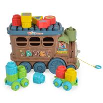 Конструктор Влак с меки кубчета JDLT 