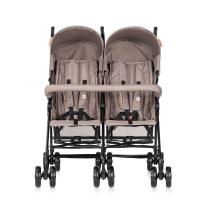 Лятна количка за близнаци Chipolino Double Point тирамису