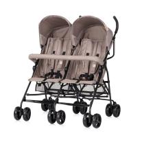 Лятна количка за близнаци Chipolino Double Point тирамису