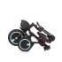 Сгъваема триколка Chipolino - Quick Fold, 360°, алое