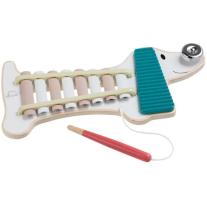 Музикална играчка, Hape, Ксилофон, Куче Ксения, 35 см
