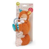 Музикална играчка 0+ мес., NICI Спящата Лисица Финни, 20 см.