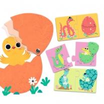 Пъзел забавни яйца Djeco