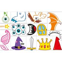 Магнитни изтриваеми фигури, 21 части - Maped Creativ Travel Board