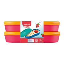 Кутия снакс MAPED Concept Kids, червена, 2х150 мл