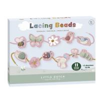 Дървени Мъниста за Нанизване Little Dutch Flowers and Butterflies