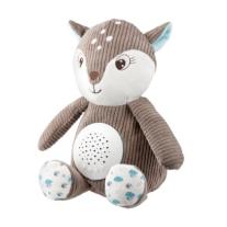 Мека музикална играчка с проектор 3в1 Canpol babies, Fawn- кафява