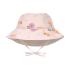 Детска слънцезащитна шапка с UV защита 80+ Lassig LSF Sun Protection Fish light pink