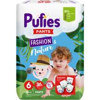 Пелени гащи Pufies Pants Fashion & Nature 6, 36 броя