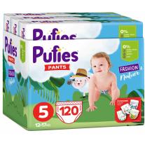 Пелени гащи Pufies Pants Fashion & Nature 5, 120 броя