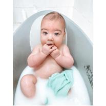 Бебешка вана за къпане с клапа Shnuggle цвят Eucaliptus