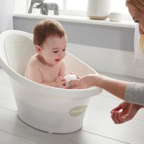 Бебешка вана за къпане с клапа Shnuggle Лилава