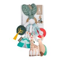 Дървен пръстен с много занимателни елементи Sophie-la-giraffe