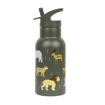 Бутилка от неръждаема стомана със сламка A little lovely company Savanna