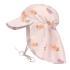 Детска слънцезащитна шапка с UV защита 80+ Lassig LSF Sun Protection Fish light pink