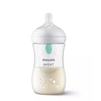 Шише Natural Response 3.0 с клапа AirFree Philips AVENT с картинка звезди, 260 мл с биберон 1м+, flow 3