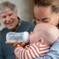 Шише Natural Response 3.0 с клапа AirFree Philips AVENT с картинка слон, 260 мл с биберон 1м+, flow 3