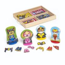 Дървен комплект за игра с магнити - Пес Патрул Melissa & Doug 