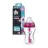 Шише за хранене Tommee Tippee Advanced Anti-Colic 3м+. 340 мл. Розово с декорация