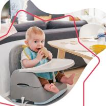 Сгъваем стол за хранене Badabulle Bears