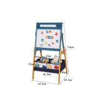 Детска Дървена Дъска с Магнити на Стойка, за Учене, Рисуване и Съхранение Ginger Home GOOST
