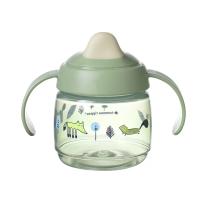 Неразливаща се чаша с мек накрайник и с дръжки Tommee Tippee SuperStar Weaning Sippee, с антибактериално покритие Bacshield, 190 мл, 4м+