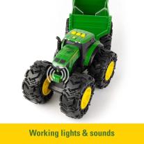 Monster Treads Трактор с Чудовищни гуми с Ремарке JOHN DEERE 