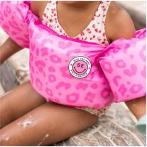 Ръкавели с опора за гърдите за деца с тегло 15-30 кг Swim Essentials "Pink Leopard"