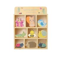 Комплект дървени градиснки животни Orange Tree Toys Spring Garden