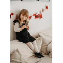 Бебешки кожени пантофки BaoBaby Pirouette black