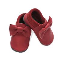 Бебешки кожени пантофки BaoBaby Pirouette cherry