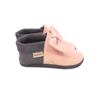 Бебешки кожени пантофки BaoBaby Pirouette pink