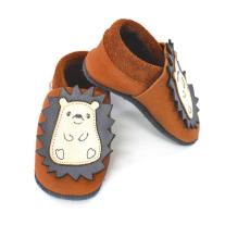 Бебешки кожени пантофки BaoBaby Spikey curry