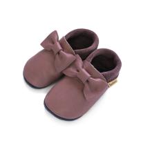 Бебешки кожени пантофки BaoBaby Pirouette grapeshake