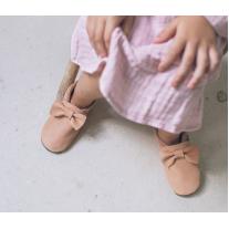 Бебешки кожени пантофки BaoBaby Pirouette powder