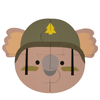 Пъзел за баня Bo Jungle Комплект - Мечка/Коала/Маймуна