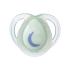 Ортодонтични залъгалки Tommee Tippee NIGHT TIME със светеща в тъмното дръжка 0-6м Бяла и синя с декор луна и звезда