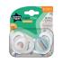 Ортодонтични залъгалки Tommee Tippee NIGHT TIME със светеща в тъмното дръжка 6-18м Бяла и синя с декор дъга