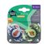 Ортодонтични залъгалки Tommee Tippee FUN FRIENDS силиконов биберон 18-36м Забавна декорация