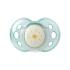 Ортодонтични залъгалки Tommee Tippee NIGHT TIME със светеща в тъмното дръжка 18-36м Синя и зелена с декор звезда